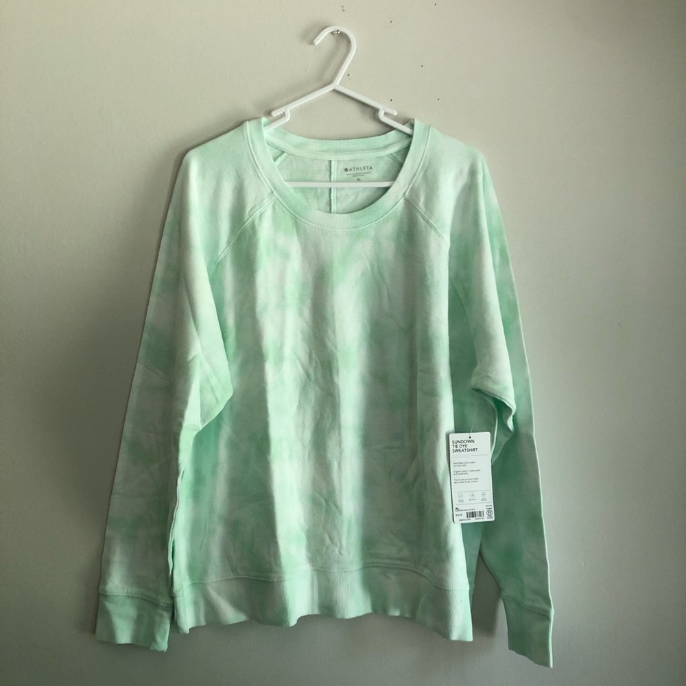 HP 🖤 NWT Athleta Sundown Tie Dye Sweatshirt - Picture 4 of 12